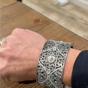 Intricate Silver Cuff Bracelet